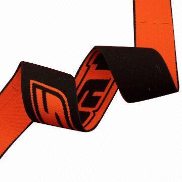 jacquard elastic webbing in different colors and widths, made of spandex/nylon