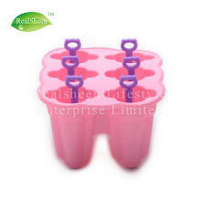 6 Piece Silicone Popsicle Molds With Sticks