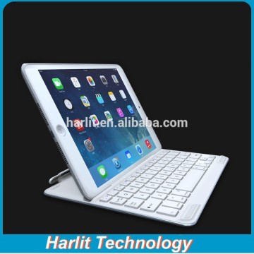 Mechanical Aluminum Bluetooth Keyboard Cover Case For iPad Air 2 Ultrathin White 7 Color Back Light