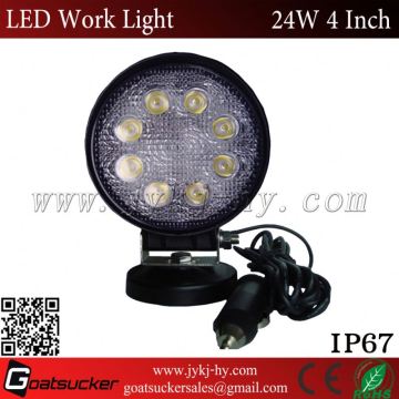 LED light work 24w truck/offroad/tractor/trailer led work light,led headlight IP67 waterproof