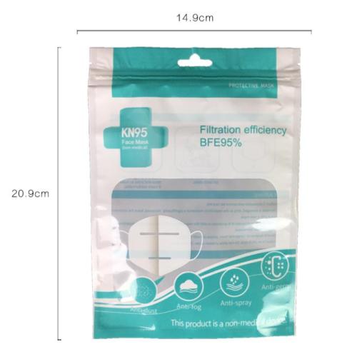 Sac en plastique thermoscellable pour masque facial à impression personnalisée