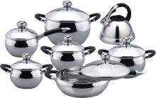 Economic apple shape 13pcs cookware set
