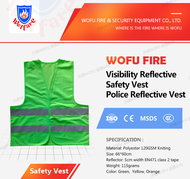 Kid Safety Vest 100% Polyester Knit Vest Pattern, High Reflective Safety Kid Vest