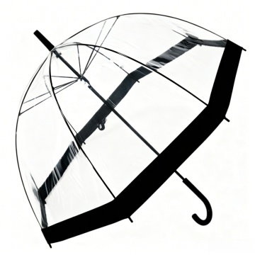 Logo personnalisé de parapluie transparent automatique clair