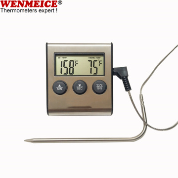 Digitale barbecuevoedselthermometer met timer LFGB