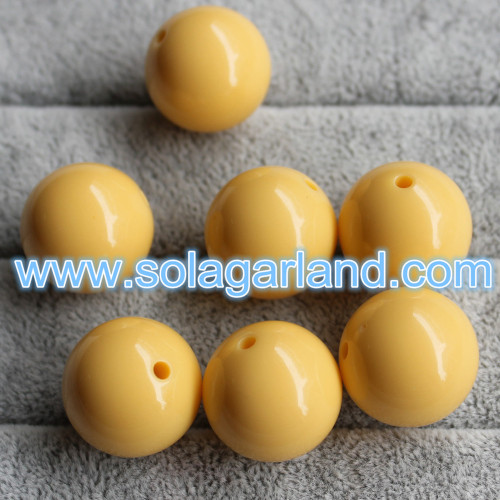 6-20MM Acrylic Opaque Round Beads Charms For Bracelet Jewellery Making