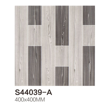 Nano Polish Super White Wood Pattern Ceramic Tile 400x400