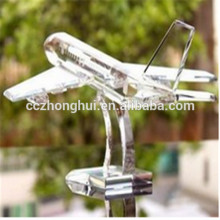 Beautiful crystal plane model ,crystal craft,crystal gift for decoration