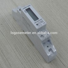 Single phase two wire 1 modular din rail energy meter