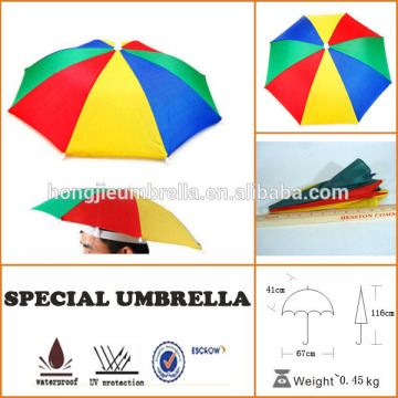 2015 promotional sun head umbrella hat camouflage