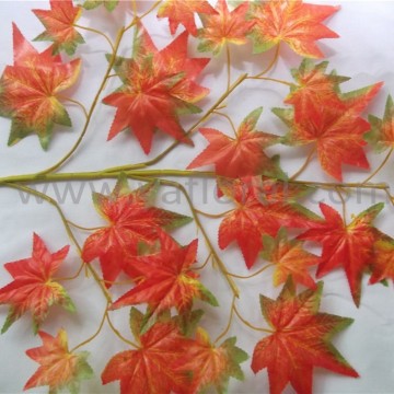 High quatity artificial red maple leaves branch toronto silk maple leaf fake maple leaf