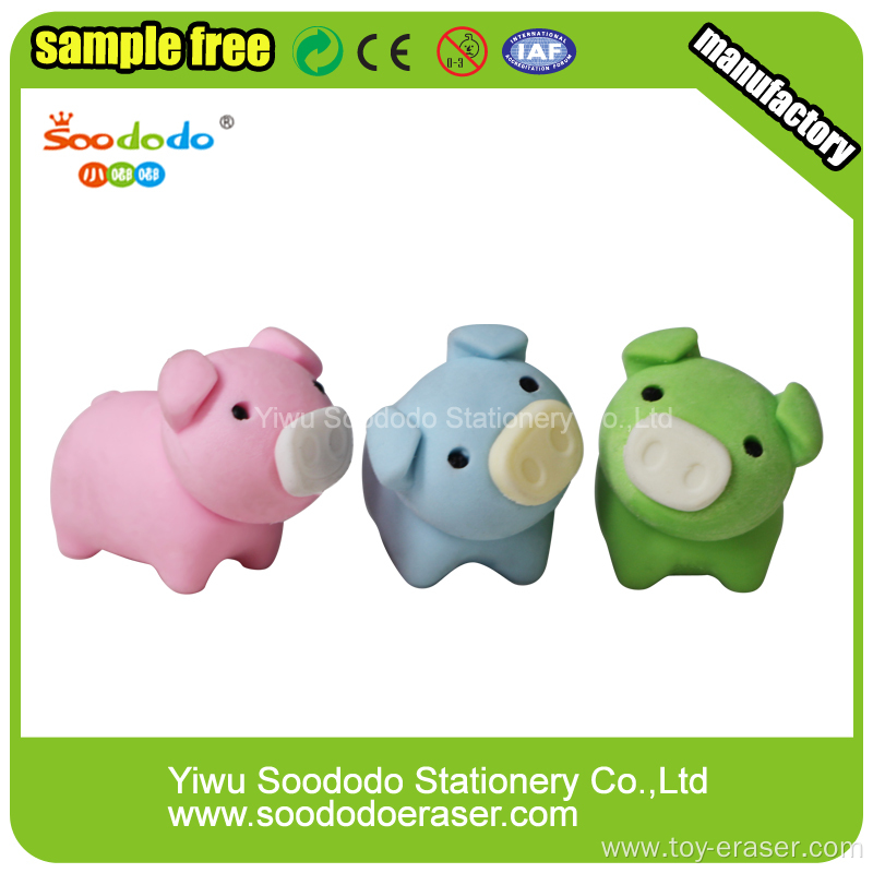 Pig Shaped Eraser,Separable Stationery  Promotion gifts