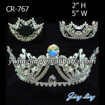 Diamantes de imitación completa alrededor de la corona del desfile para la venta