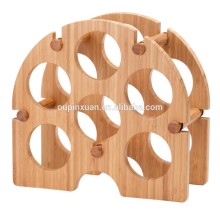 Bamboo knocked-down wine Rack