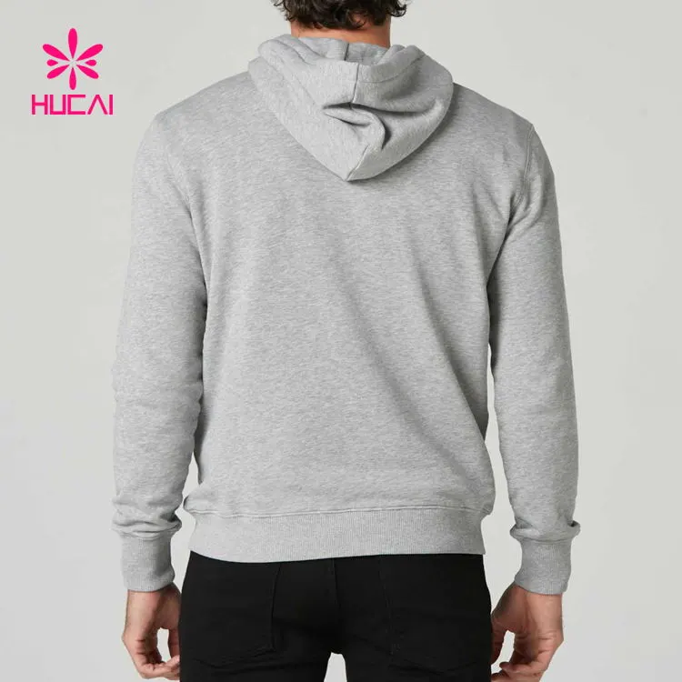 Solid Color Workout Men Sweatshirt Fullover Hoodie