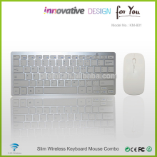 High quality 2.4G multimedia wireless keyboard and mouse combo for smart tv KM801