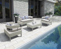 Modern Aluminium PE Rattan Sofe Set Furniture