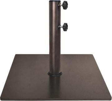 Square Steel Plate Umbrella Base for Heavy Duty Outdoor Use (25 KG to 160 lbs)
