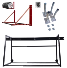 Adjustable Wall-Mounted Tire Rack for Warehouse