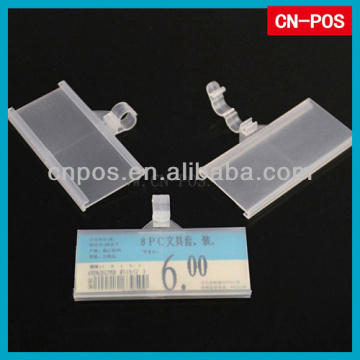 supermarket display plastic data strip for hang