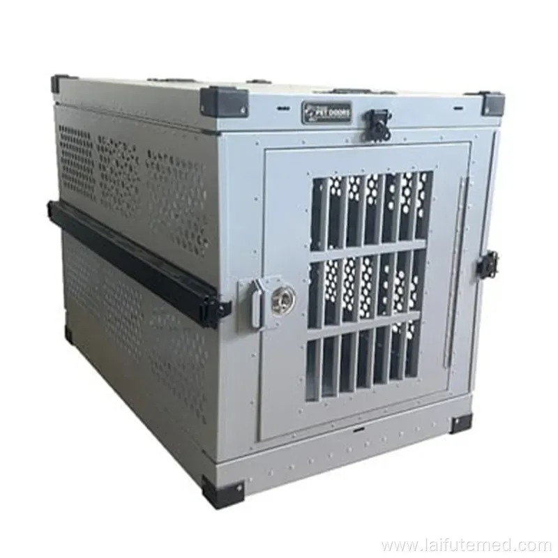 Heavy Duty Fully Collapsible Powder-Coated Aluminum Dog Crate