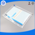 Bolsa de PVC plástico personalizada transparente impermeable cremallera claro