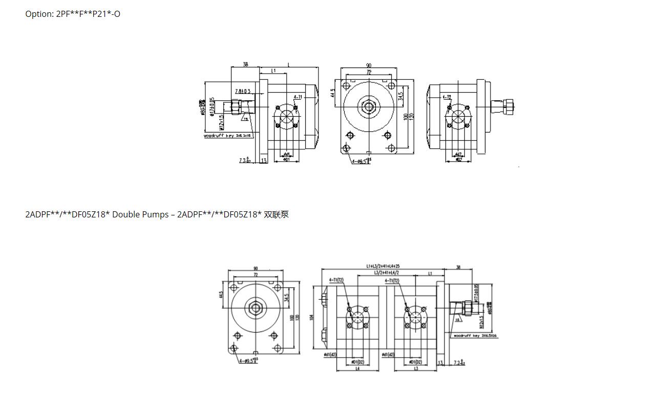 2PF ** Dimensions-1