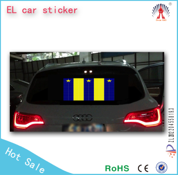 toyota el car body sticker/el sheet car sticker/led light up sticker