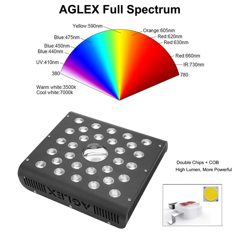 Full Spectrum LED växer ljus med Veg Bloom