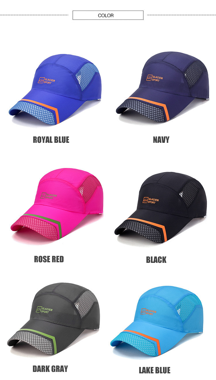 Best Dry Fit Mesh Sport Hat Custom Men's Tennis Cap Running Hat/Cap