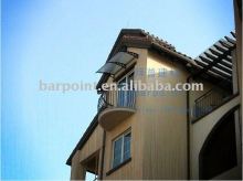 Polycarbonate door canopy in 3mm polycarbonate solid sheet