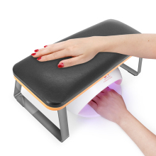 Cozy Leather Nail Pillow Arm Rest with Stable Legs