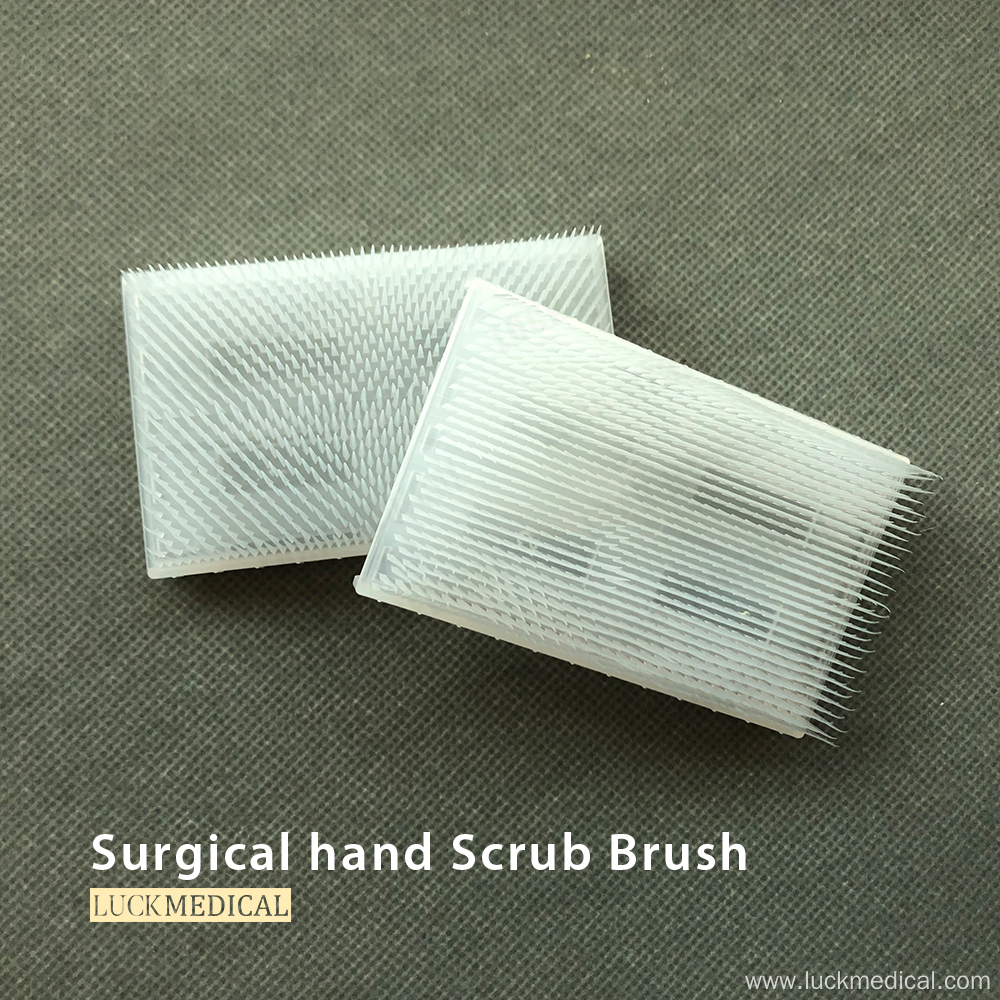 Surgical Hand Scrub Brush With Nail Cleaner Sponge