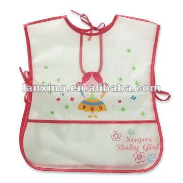 EVA waterproof baby bib plastic back