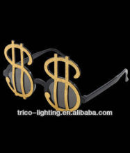 light up Dollar Sign Bling Sunglasses for party,OEM accept