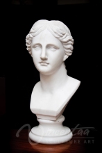 Western style classic sculpture hand carved marble venus bust statue