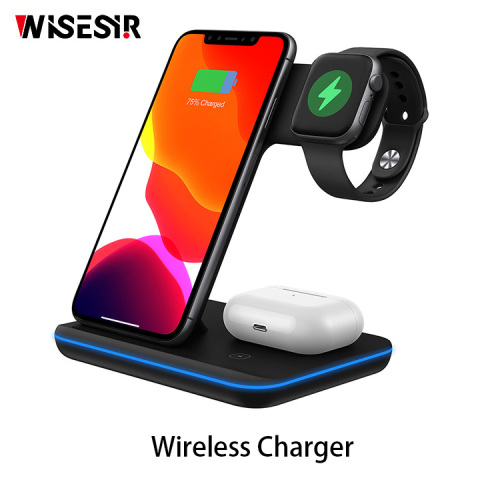 New Folding Vertical 3in1 Wireless Charger For Phones