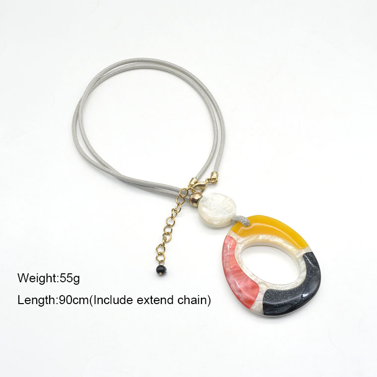 Manufacturer simple starry acrylic fine jewelry for women trendy simple cute pendant necklace