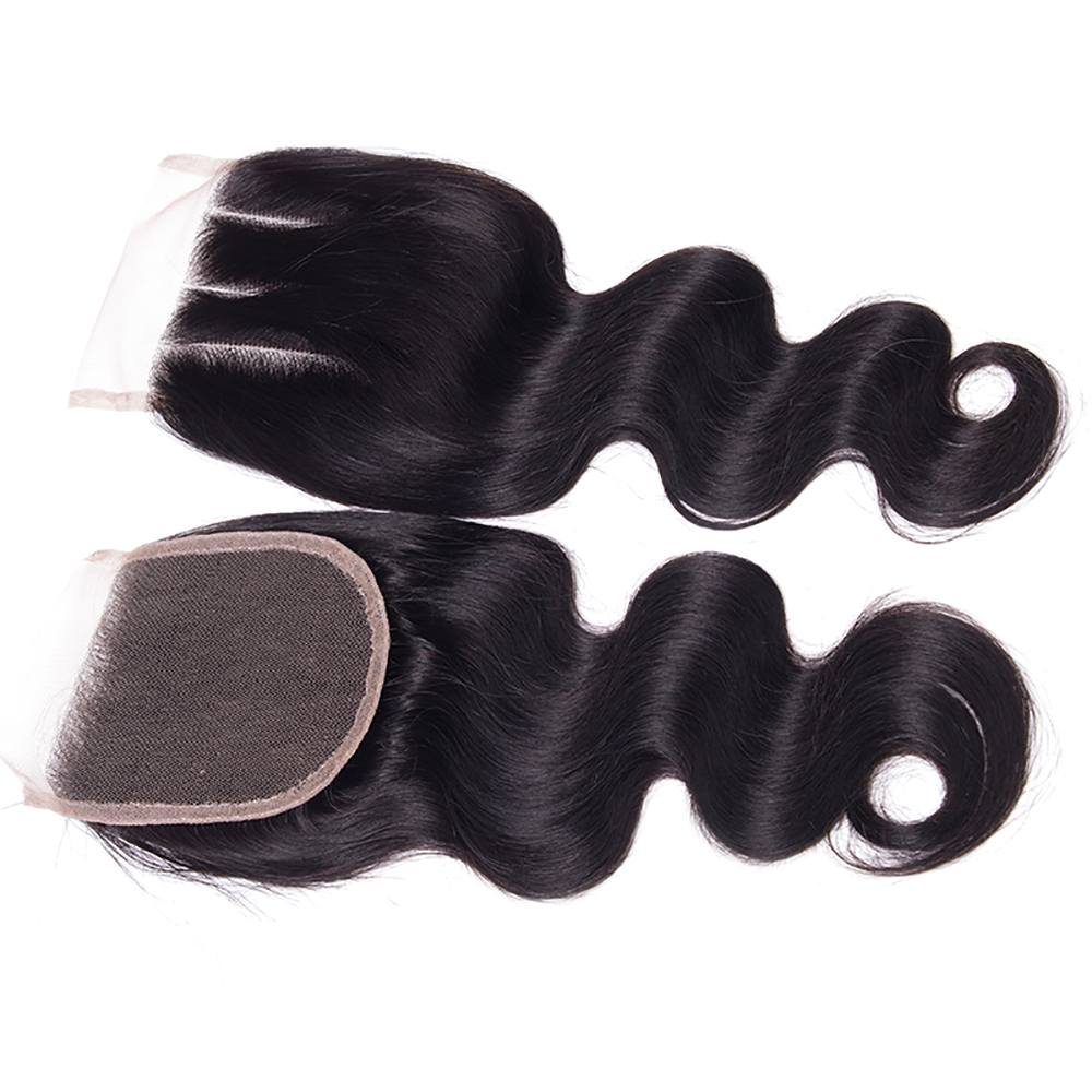 wholesale raw hair vendors, the best selling body wave middle/free/three part 4*4 lace closure