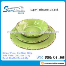 MELAMINE TABLEWARE CERAMIC APPAREANCE 12PCS/SET