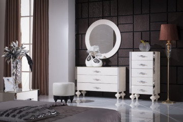 modern makeup dresser with drawer / dresser table / wooden bedroom dresser LV-T808