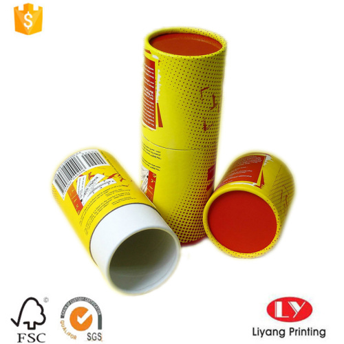 Custom round paper cosmetic tube box packaging