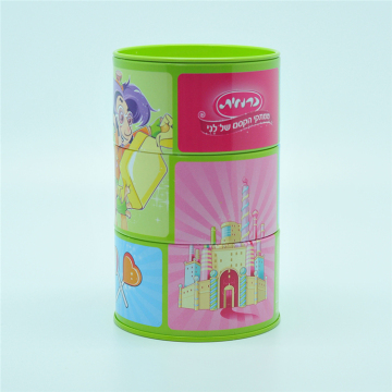 Stacking Rotatable Metal Money Saving Tin Box