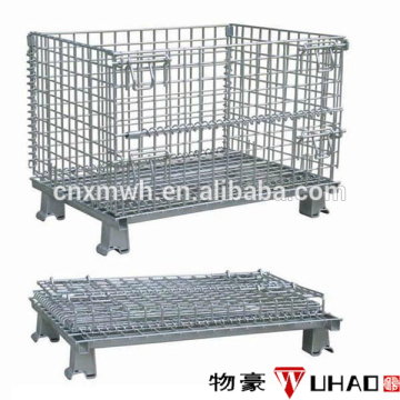 folding iron crate