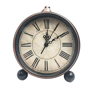 Vintage Alarm Clock - Ultra Mute Hand Decor HD Glass Lens