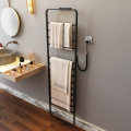 Household floor-mounted electric towel rack without punching