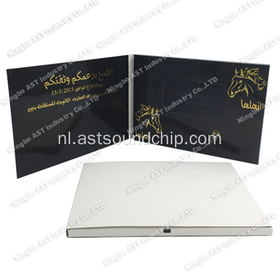 4,3 inch videobrochure, lcd videobrochure, video-reclamefolder