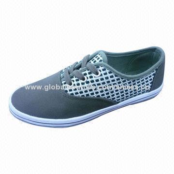 Canvas Shoe with Vulcanized Rubber/TPR Sole
