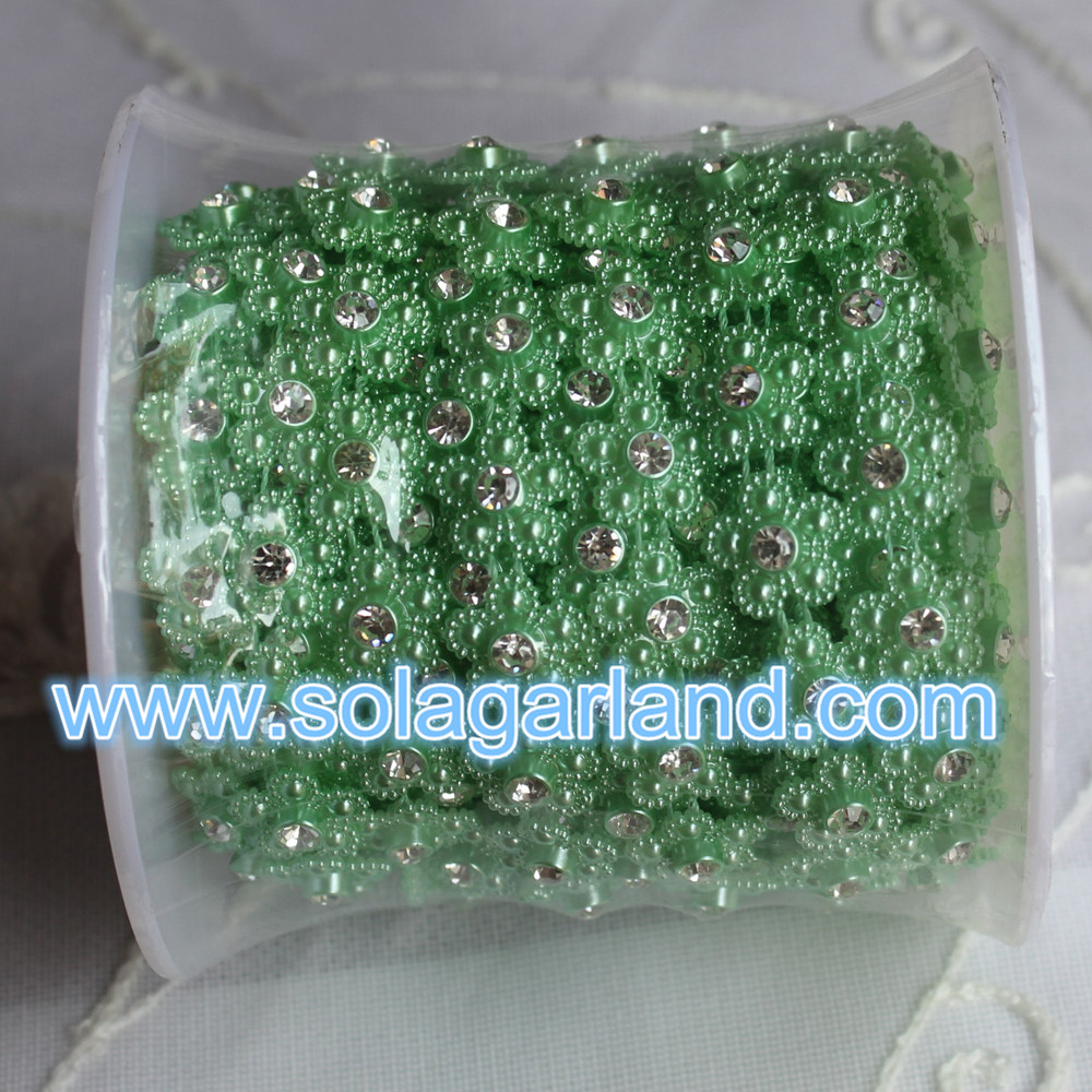 Rhinestone Flower Ribbon