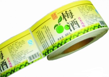 adhesive label for drink